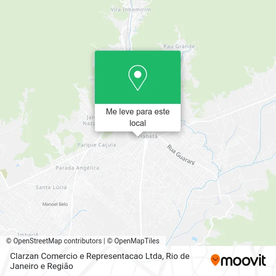 Clarzan Comercio e Representacao Ltda mapa