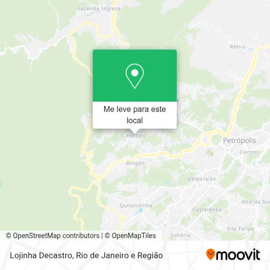 Lojinha Decastro mapa