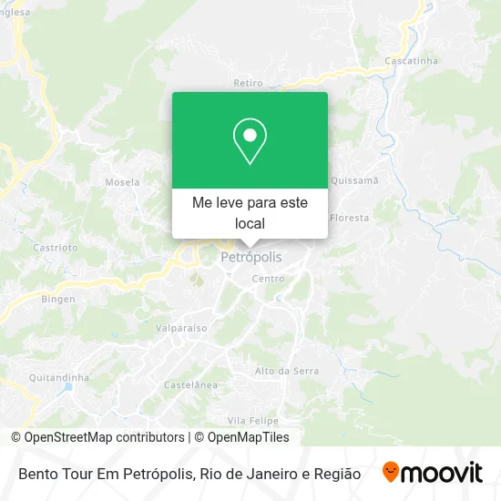 Bento Tour Em Petrópolis mapa