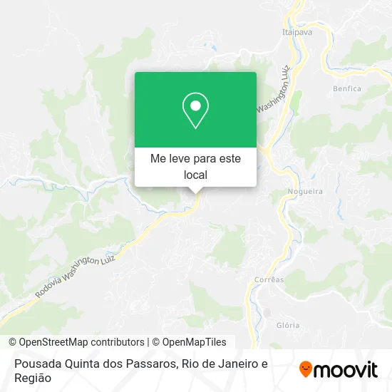 Pousada Quinta dos Passaros mapa