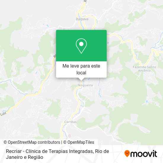 Recriar - Clínica de Terapias Integradas mapa