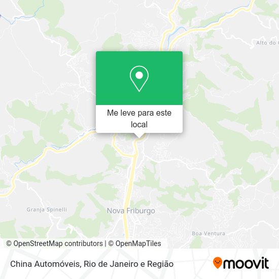 China Automóveis mapa
