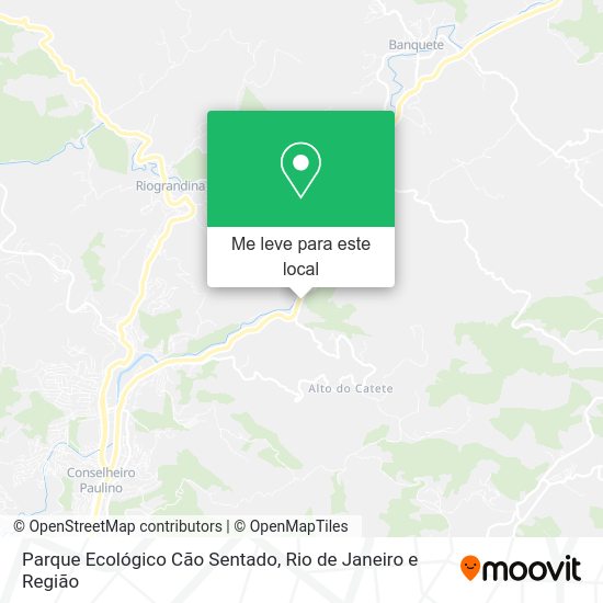 Parque Ecológico Cão Sentado mapa