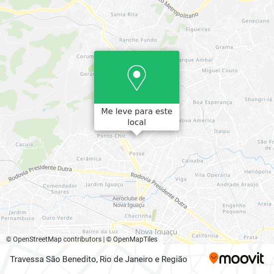 Travessa São Benedito mapa