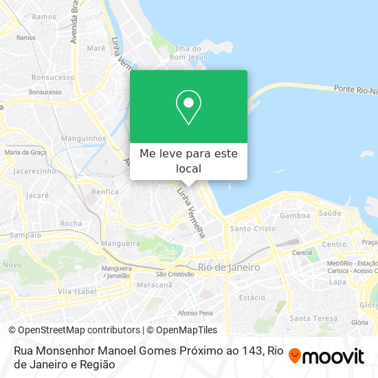 Rua Monsenhor Manoel Gomes Próximo ao 143 mapa