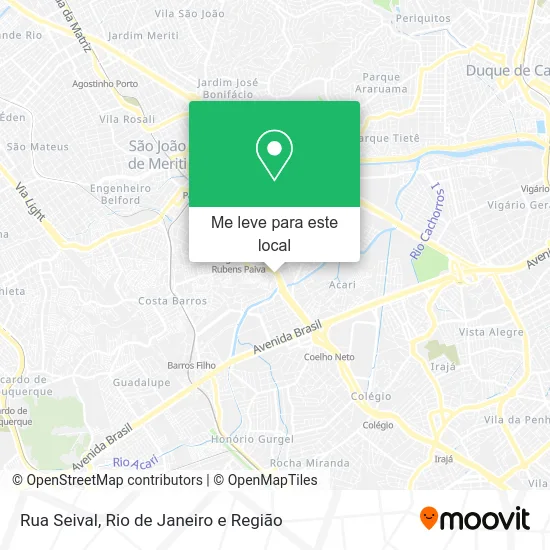 Rua Seival mapa