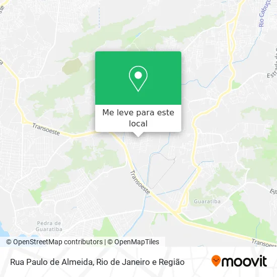Rua Paulo de Almeida mapa