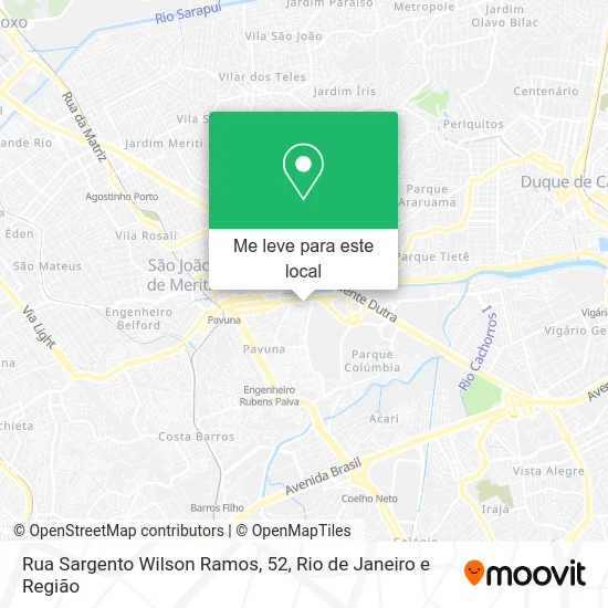 Rua Sargento Wilson Ramos, 52 mapa