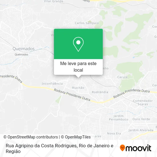 Rua Agripino da Costa Rodrigues mapa