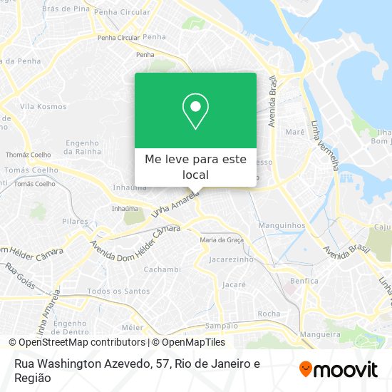 Rua Washington Azevedo, 57 mapa