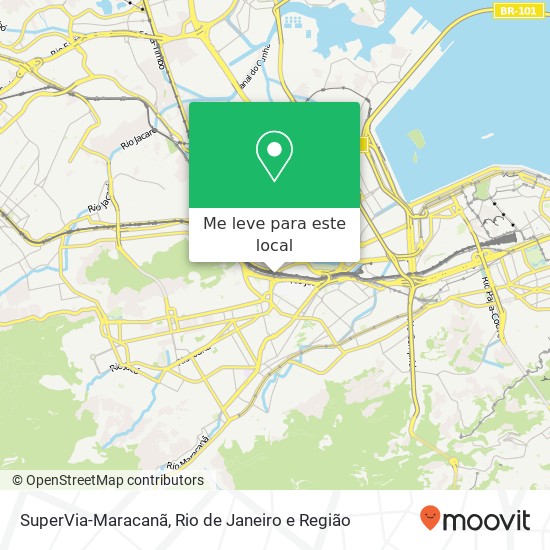SuperVia-Maracanã mapa