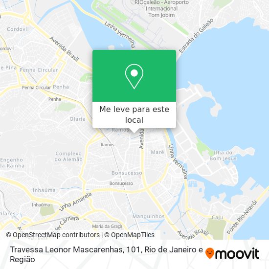 Travessa Leonor Mascarenhas, 101 mapa