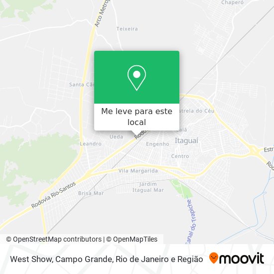 West Show, Campo Grande mapa