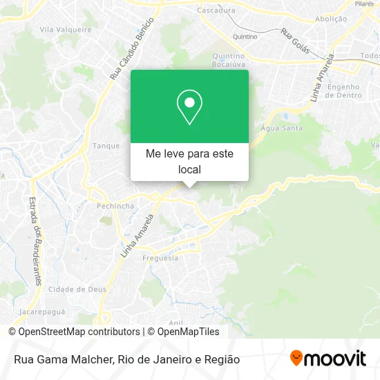 Rua Gama Malcher mapa