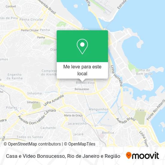 Casa e Video Bonsucesso mapa