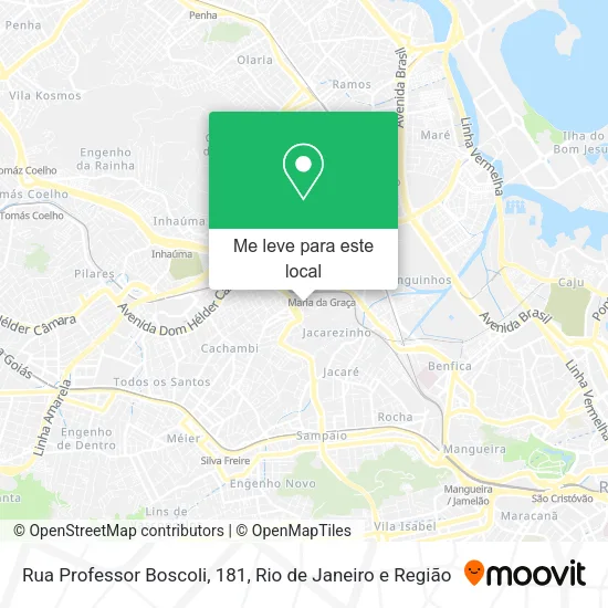 Rua Professor Boscoli, 181 mapa