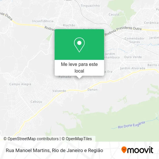 Rua Manoel Martins mapa