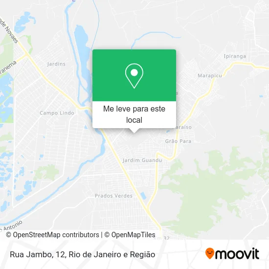 Rua Jambo, 12 mapa