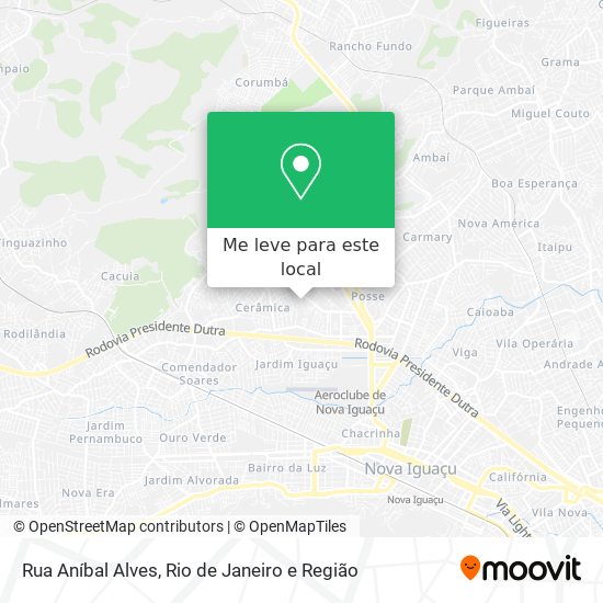 Rua Aníbal Alves mapa