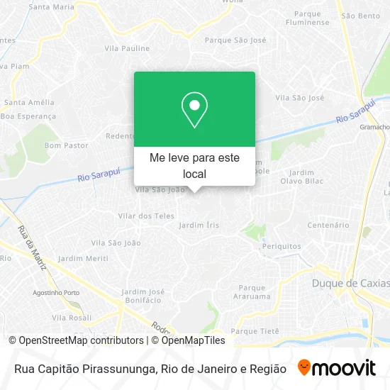 Rua Capitão Pirassununga mapa