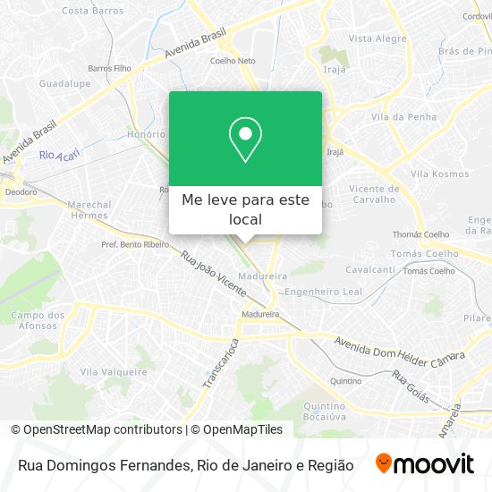 Rua Domingos Fernandes mapa