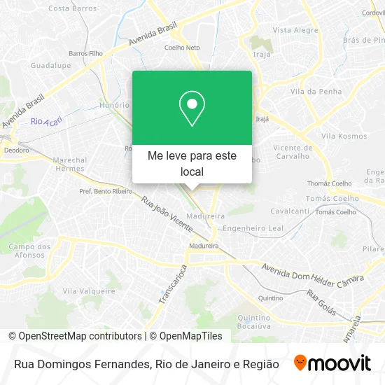 Rua Domingos Fernandes mapa