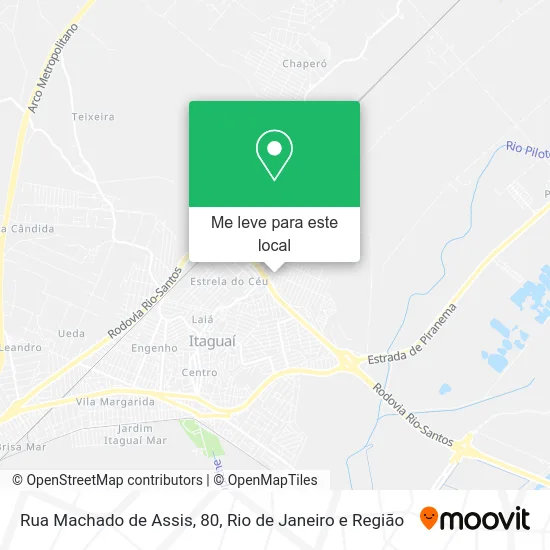 Rua Machado de Assis, 80 mapa