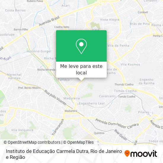 Instituto de Educação Carmela Dutra mapa