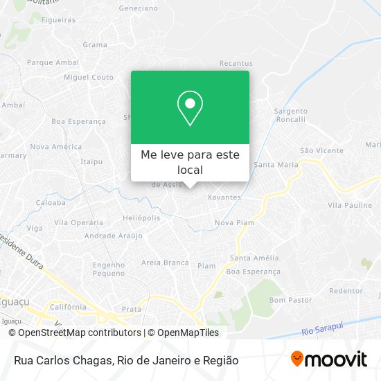 Rua Carlos Chagas mapa