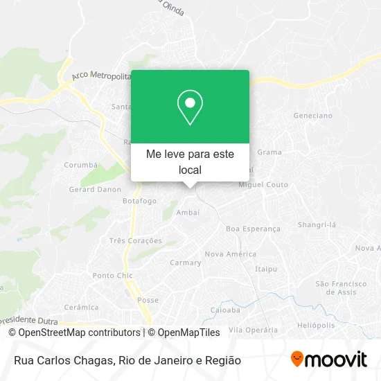 Rua Carlos Chagas mapa