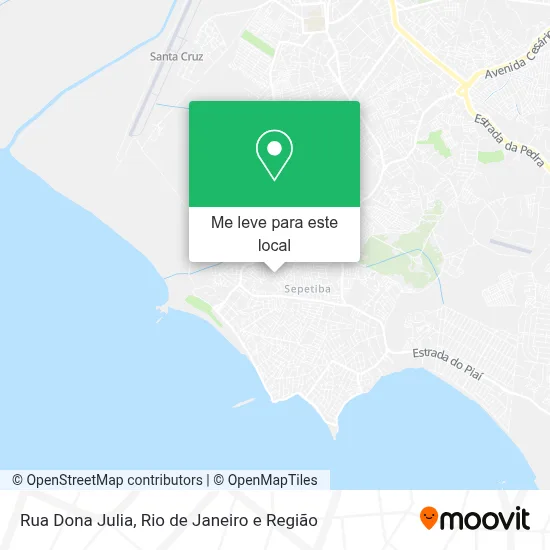 Rua Dona Julia mapa