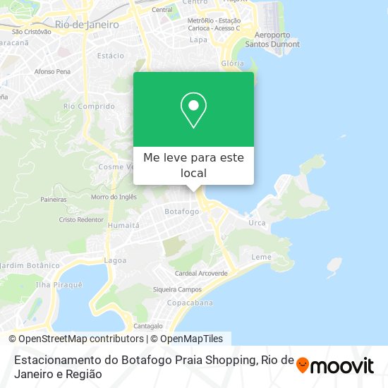 Estacionamento do Botafogo Praia Shopping mapa