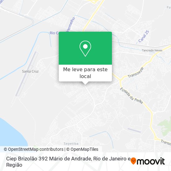 Ciep Brizolão 392 Mário de Andrade mapa