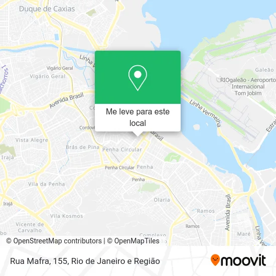 Rua Mafra, 155 mapa