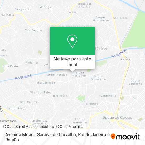 Avenida Moacir Saraiva de Carvalho mapa