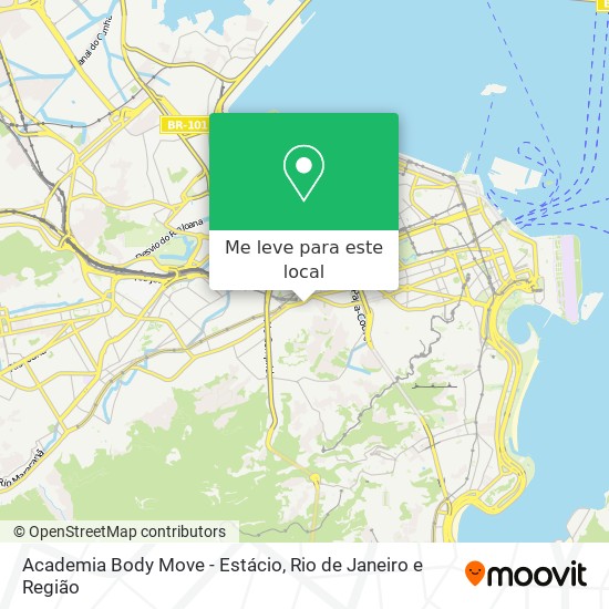 Academia Body Move - Estácio mapa