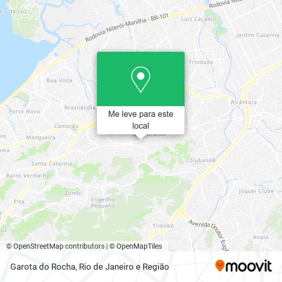 Garota do Rocha mapa