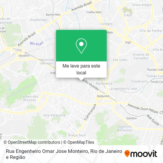 Rua Engenheiro Omar Jose Monteiro mapa