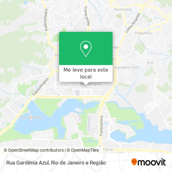 Rua Gardênia Azul mapa