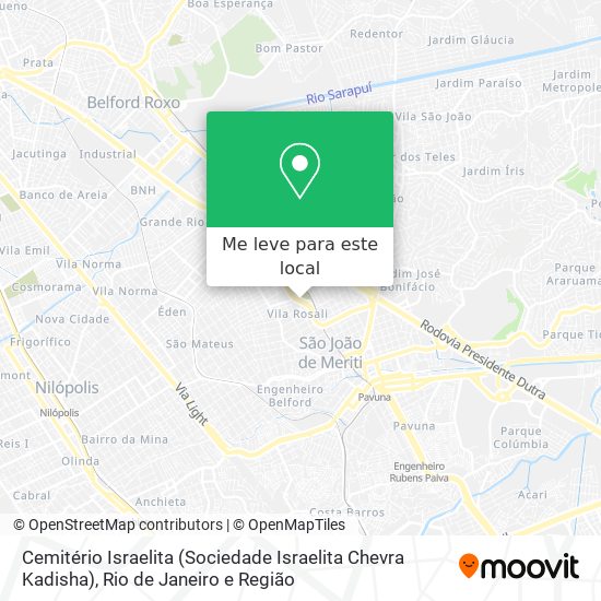 Cemitério Israelita (Sociedade Israelita Chevra Kadisha) mapa