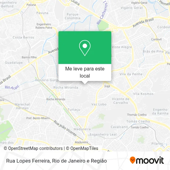 Rua Lopes Ferreira mapa