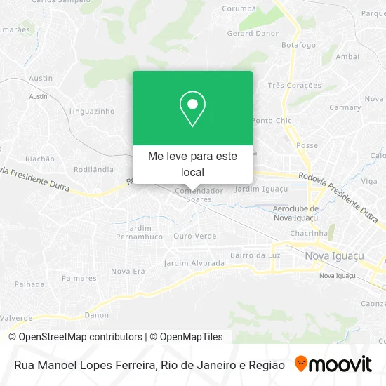 Rua Manoel Lopes Ferreira mapa