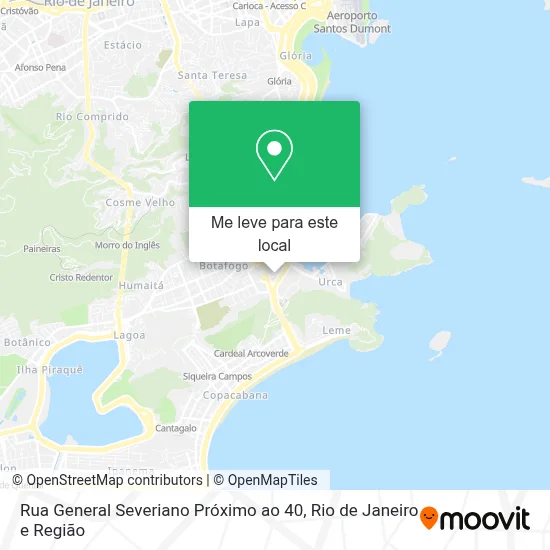 Rua General Severiano Próximo ao 40 mapa
