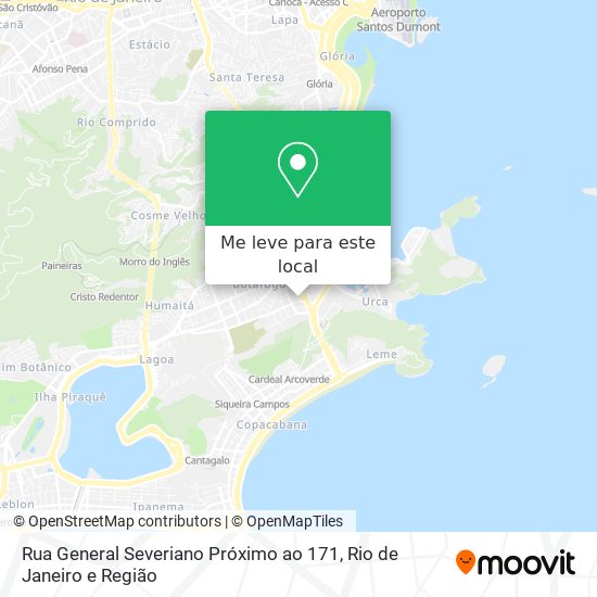 Rua General Severiano Próximo ao 171 mapa