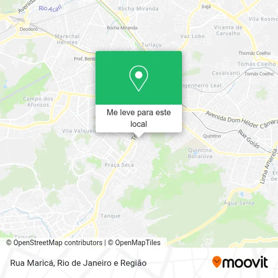 Rua Maricá mapa