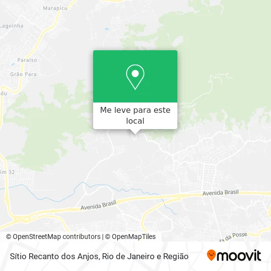 Sítio Recanto dos Anjos mapa