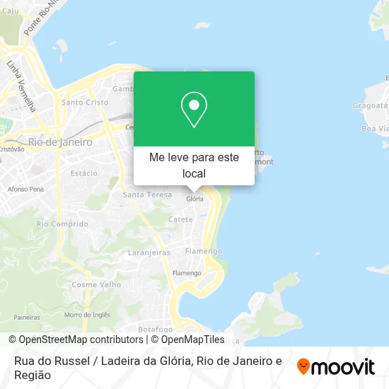 Rua do Russel / Ladeira da Glória mapa