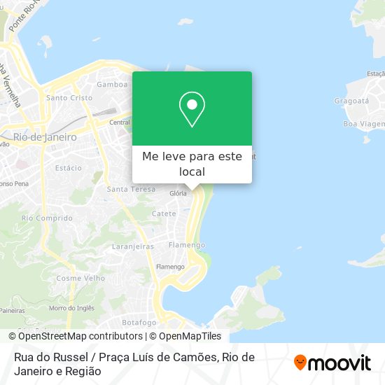 Rua do Russel / Praça Luís de Camões mapa