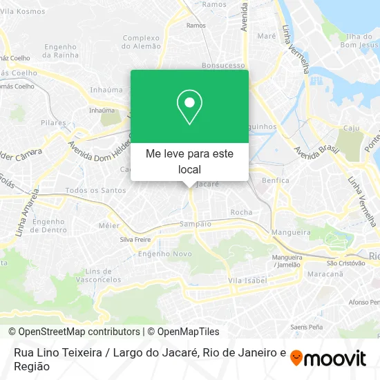 Rua Lino Teixeira / Largo do Jacaré mapa