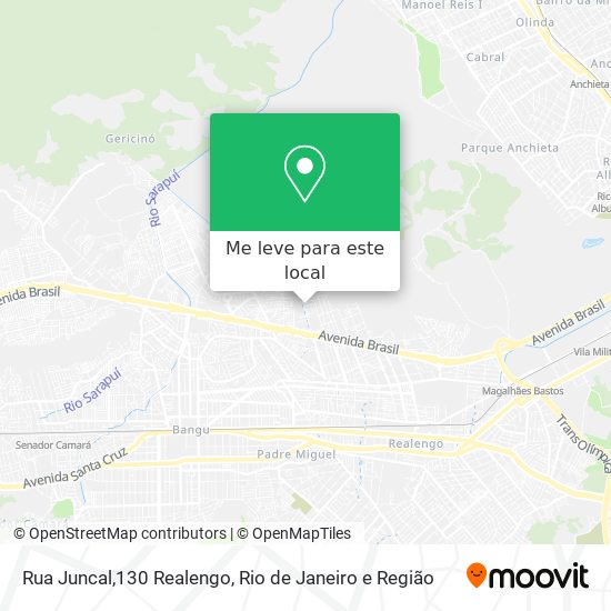 Rua Juncal,130 Realengo mapa